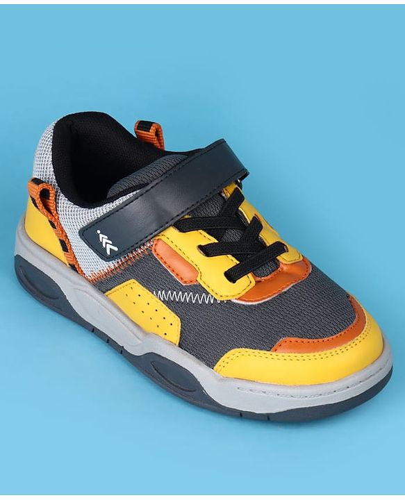 Pine Kids Casual Shoes with Velcro Closure - Yellow