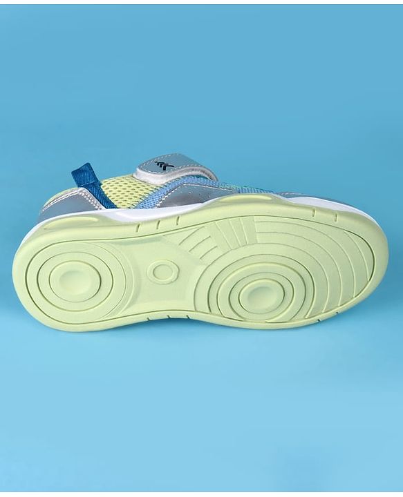 Pine Kids Casual Shoes with Velcro Closure - Green & Teal