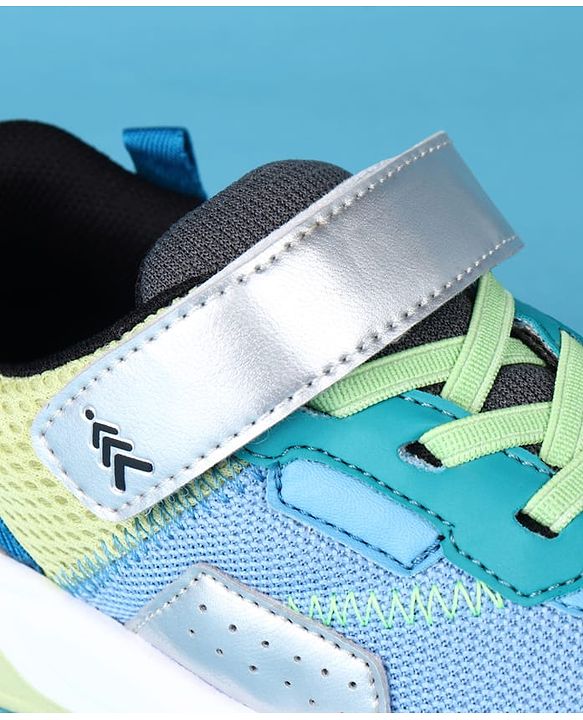 Pine Kids Casual Shoes with Velcro Closure - Green & Teal
