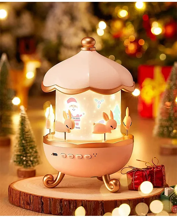 SANJARY Rabbits Star Projector Night Light,5 Set Films Rotating