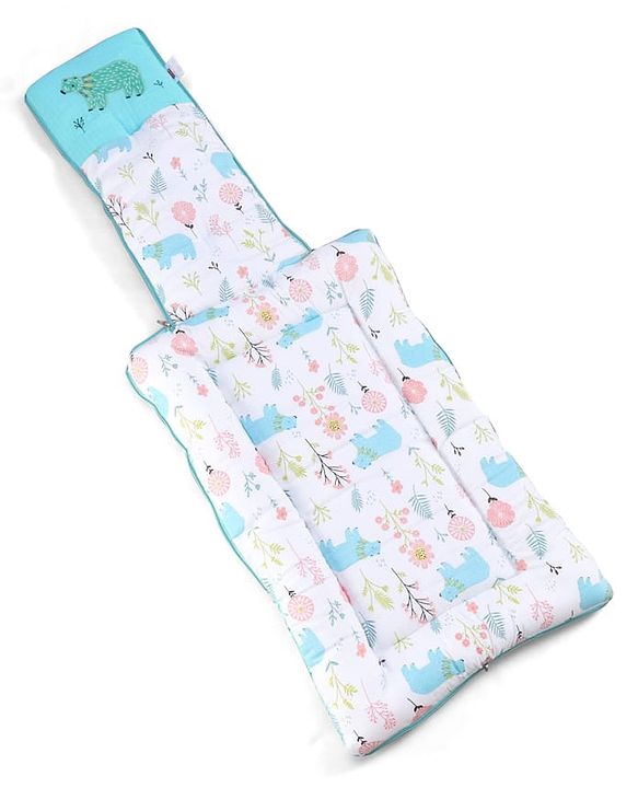Babyhug Premium Muslin Sleeping Bag Bear Print - Multicolor| Easy Zipper Closure| New Born Gifting| Boys & Girls| Warm and Cozy| Travel Friendly