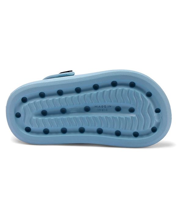 Pine Kids Back Strap Solid Color Clogs - Blue