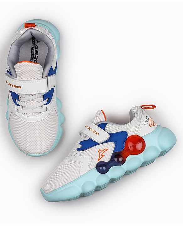 Buy ABROS Colour Blocked & Play Big Text Designed Shoes With