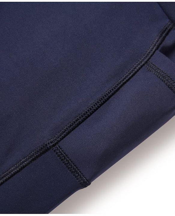 Pine Active Premium Knit Ultra Comfort Super Stretch Aero Soft Solid Cycling Shorts - Navy Blue