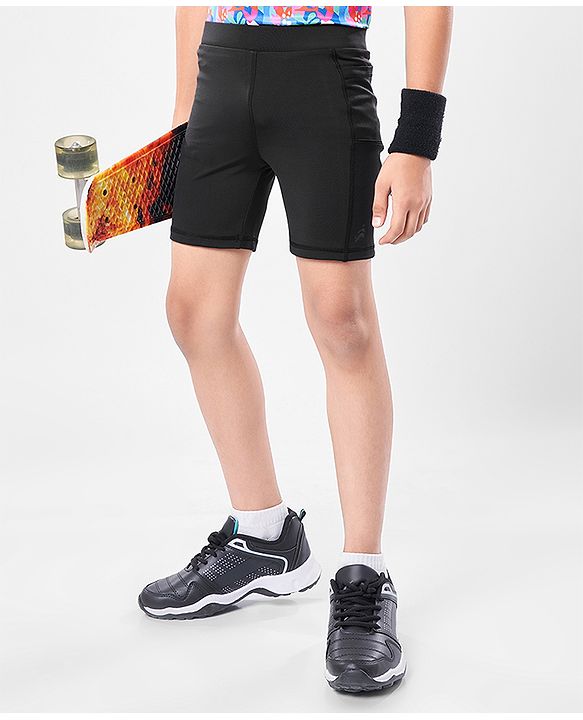 Pine Active Premium Knit Ultra Comfort Super Stretch Aero Soft Solid Cycling Shorts - Navy Blue