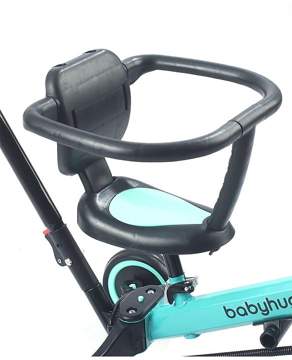 Babyhug 7 in 1 Baby Cycle Tricycle with Adjustable Parent Handle - Aqua Blue