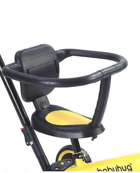 Babyhug 7 in 1 Baby Cycle Tricycle with Adjustable Parent Handle - Yellow