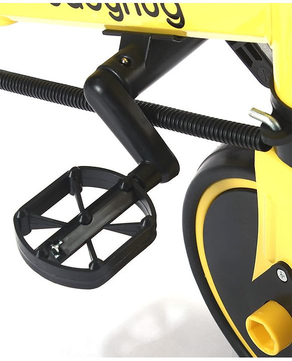 Babyhug 7 in 1 Baby Cycle Tricycle with Adjustable Parent Handle - Yellow
