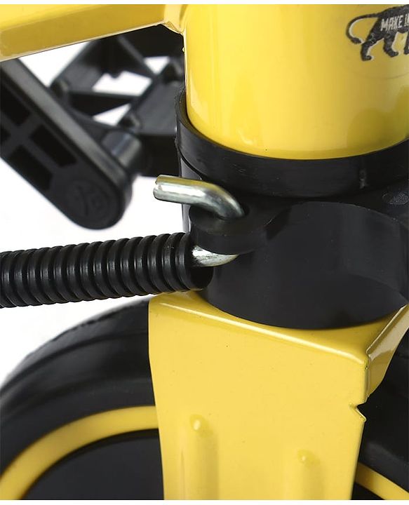 Babyhug 7 in 1 Baby Cycle Tricycle with Adjustable Parent Handle - Yellow