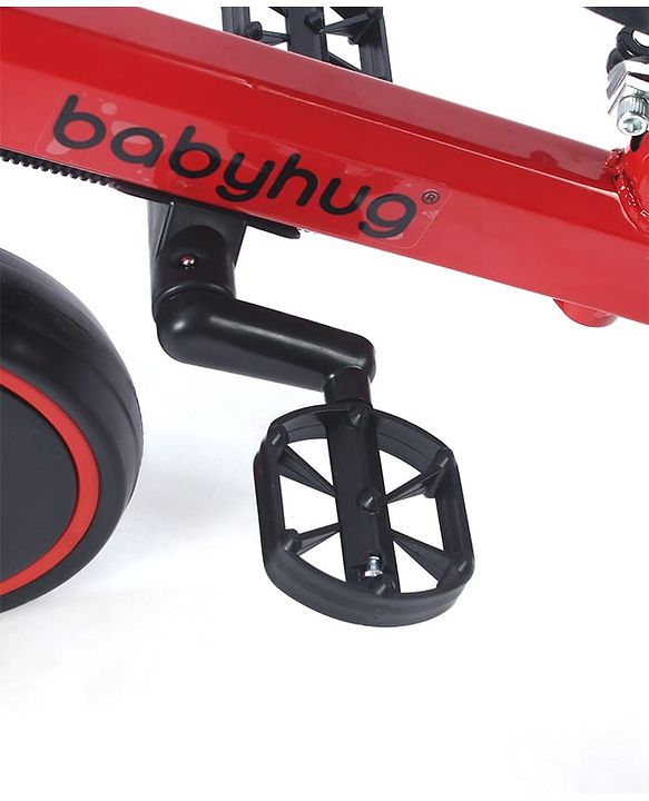Babyhug 7 in 1 Baby Cycle Tricycle with Adjustable Parent Handle - Yellow