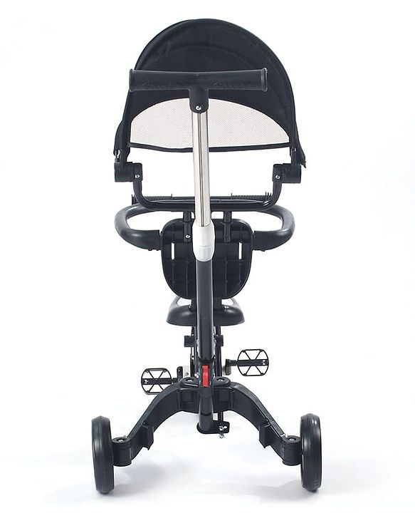Babyhug 7 in 1 Baby Cycle Tricycle with Adjustable Parent Handle - Yellow