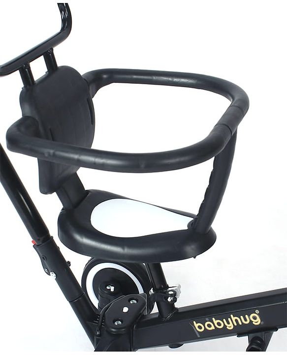 Babyhug 7 in 1 Baby Cycle Tricycle with Adjustable Parent Handle - Yellow