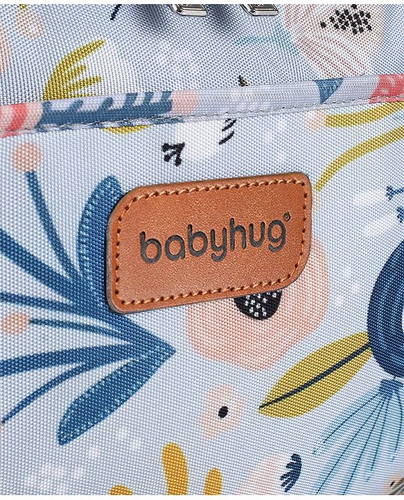 Babyhug Mini Travel Diaper Sling Bag Unicorn Theme- Blue