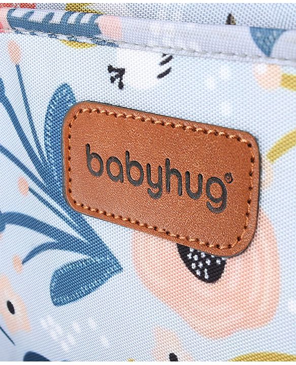Babyhug Mini Travel Diaper Sling Bag Unicorn Theme- Blue