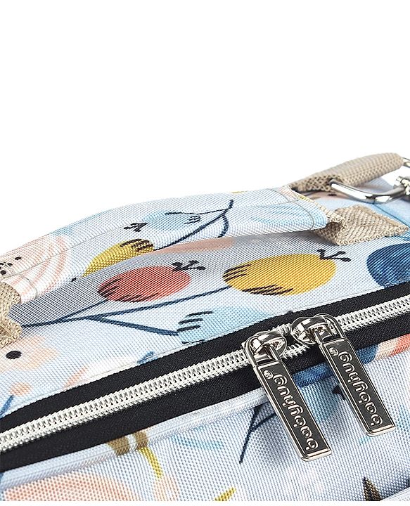 Babyhug Mini Travel Diaper Sling Bag Unicorn Theme- Blue