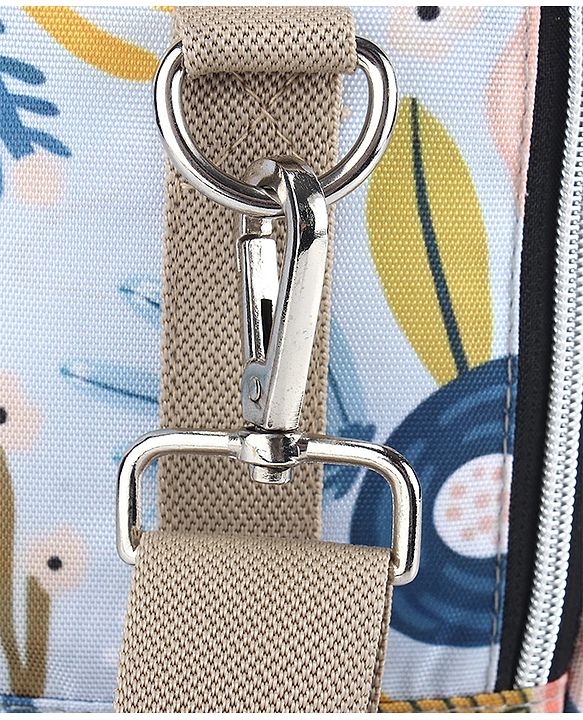 Babyhug Mini Travel Diaper Sling Bag Unicorn Theme- Blue