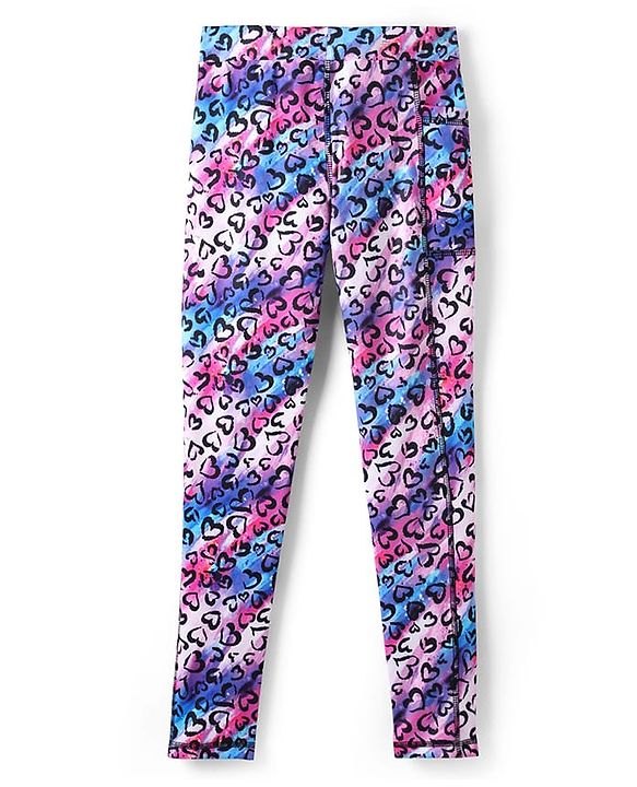 Pine Active Knit Full Length Super Stretch Printed Leggings - Multicolor