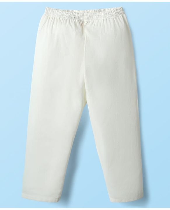 Babyhug Cotton Woven Full Sleeves Cambric Foil Printed Kurta Pajama Set - Multicolour