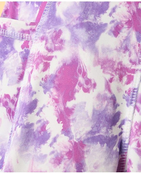 Pine Active Full Length Super Stretch Printed Leggings - Pink