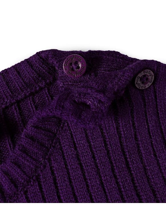 Babyhug Knit Full Sleeves Solid Color Pullover Sweater - Olive Green