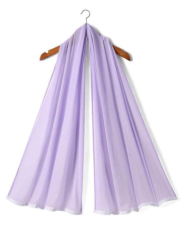 Babyhug Woven Sleeveless Georgett Pitta Work Embriodered Lehenga Choli & Dupatta Set - Purple