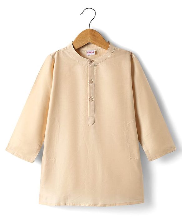 Babyhug Woven Mandarin Collar Full Sleeves Kurta Pajama Set with Sequin Embroidered Jacket - Purple