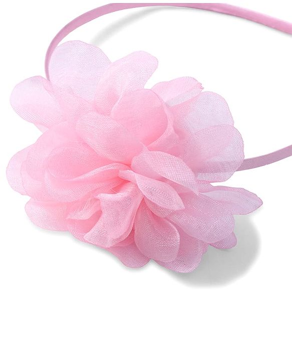 Babyhug Free size Floral Applique HairBand -  Pink