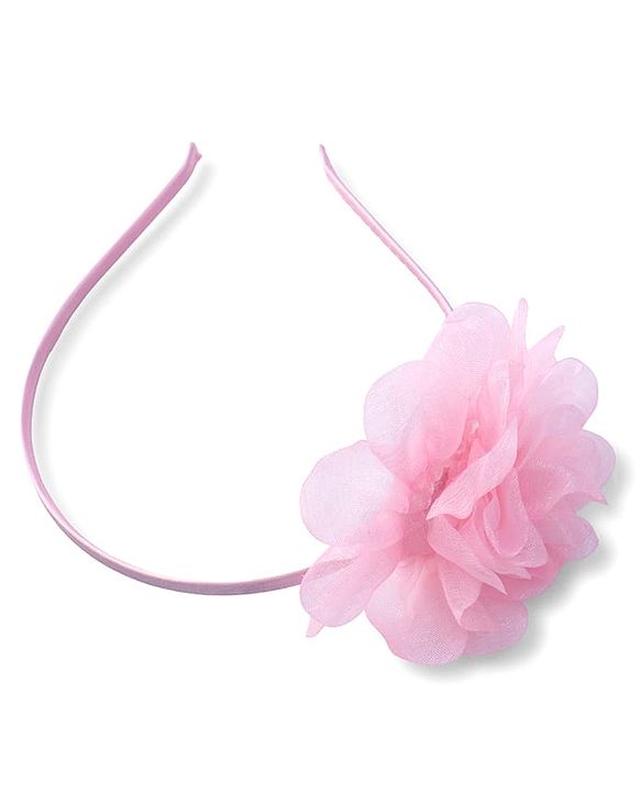 Babyhug Free size Floral Applique HairBand -  Pink