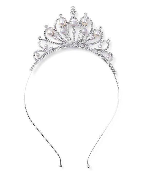 Babyhug Silver Plated Hairband Tiara - Silver