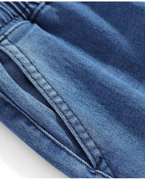 Pine Kids Denim Woven Full Length Washed Jeans - Blue