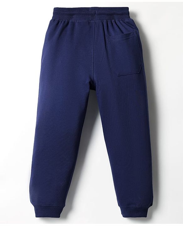 Pine Kids Knit Full Length Lounge Pant With Play To Win Print - Navy Blue