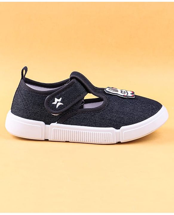Cute Walk by Babyhug Casual Shoes with Velcro Closure & Astronaut Patch - Navy Blue