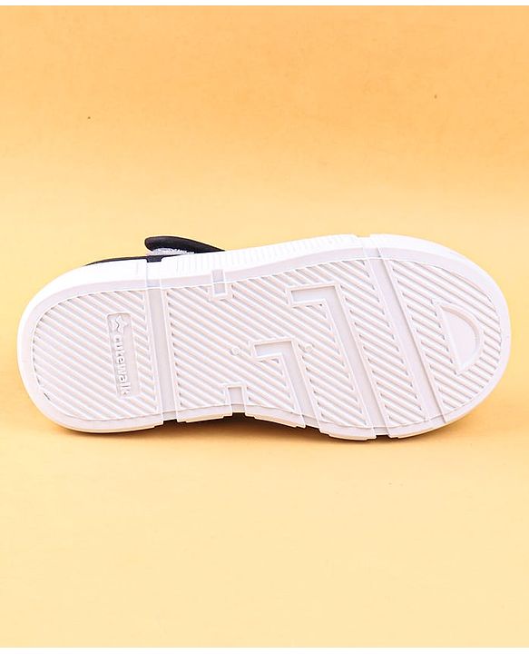 Cute Walk by Babyhug Casual Shoes with Velcro Closure & Astronaut Patch - Navy Blue