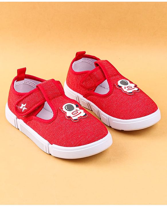 Cute Walk by Babyhug Casual Shoes with Velcro Closure & Astronaut Patch - Navy Blue