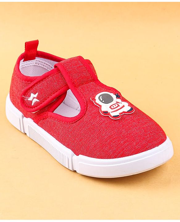 Cute Walk by Babyhug Casual Shoes with Velcro Closure & Astronaut Patch - Navy Blue