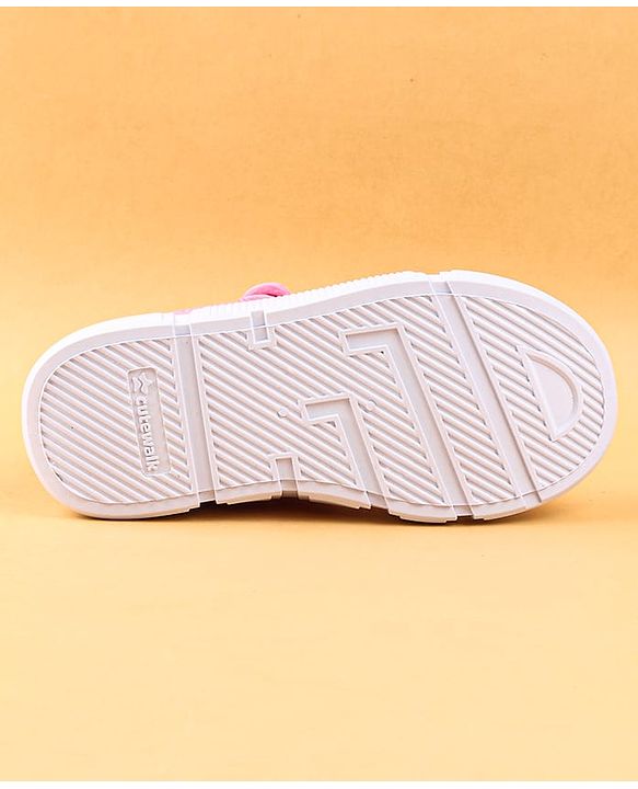 Cute Walk by Babyhug Casual Shoes with Velcro Closure & Kitty Print - Pink