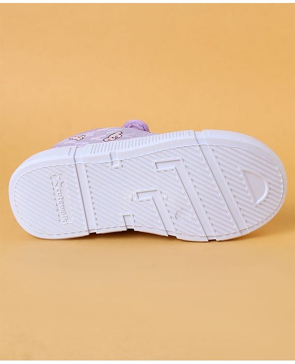 Cute Walk by Babyhug Casual Shoes With Velcro Closure & Animal Print - Purple