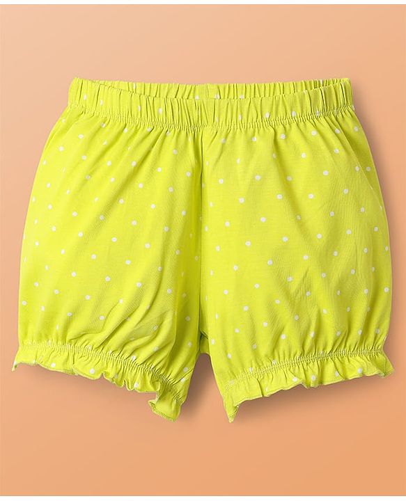 Pine Kids Cotton Elastane Knit Bloomers with Stripes & Cherry Print Pack of 3 (Color May Vary)