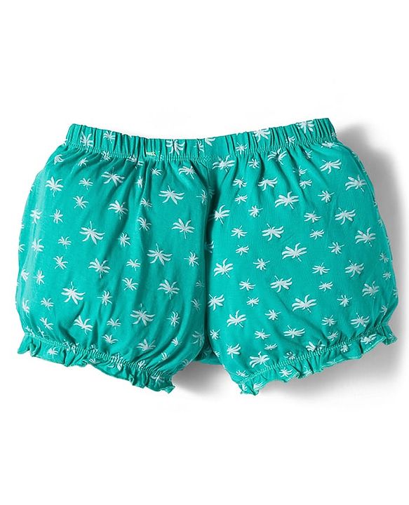 Pine Kids Cotton Elastane Knit Bloomers with Floral Print Pack of 3 (Color May Vary)