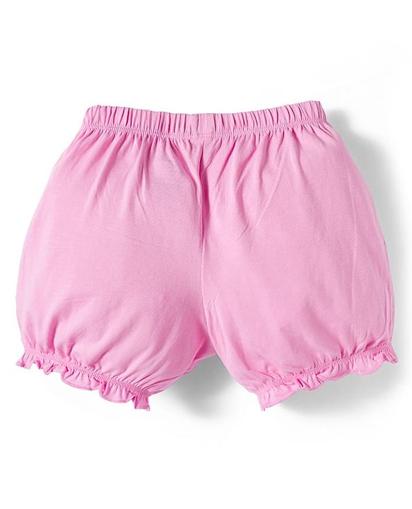 Pine Kids Cotton Elastane Knit Bloomers with Floral Print Pack of 3 (Color May Vary)