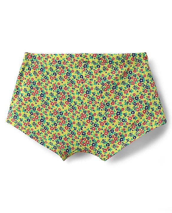 Pine Kids Cotton Elastane Knit Hipsters With Floral Print Pack Of 3 (Colour May Vary)