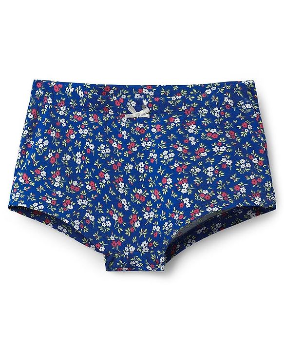 Pine Kids Cotton Elastane Knit Hipsters With Floral Print Pack Of 3 (Colour May Vary)