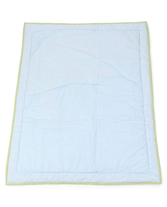 Babyhug Premium Cotton Crib Bedding Set Farm Theme Large Pack of 6 - Light Green (Cot not Included)