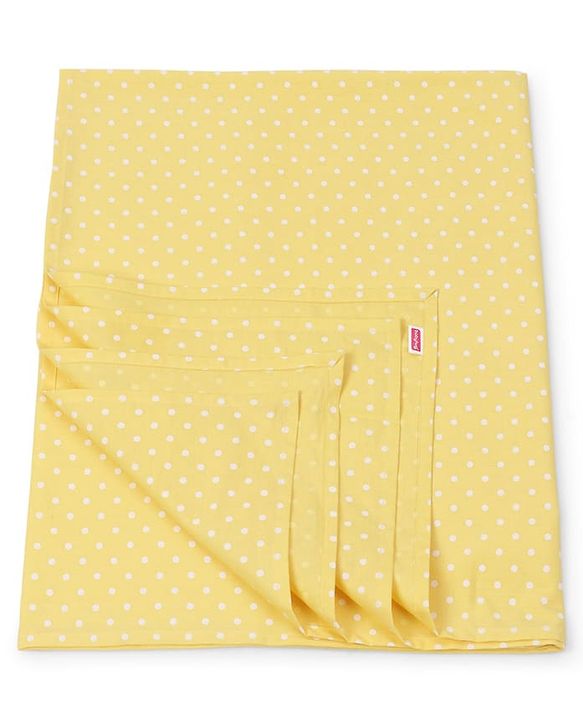 Babyhug Premium Cotton Crib Bedding Set Farm Theme Large Pack of 6 - Light Green (Cot not Included)