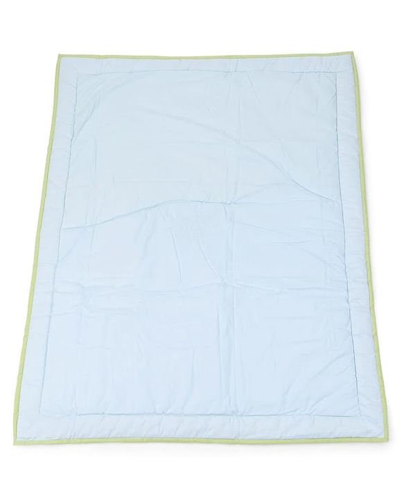 Babyhug Premium Cotton Crib Bedding Set Farm Theme Small Pack of 6 - Light Green (Cot not Included)