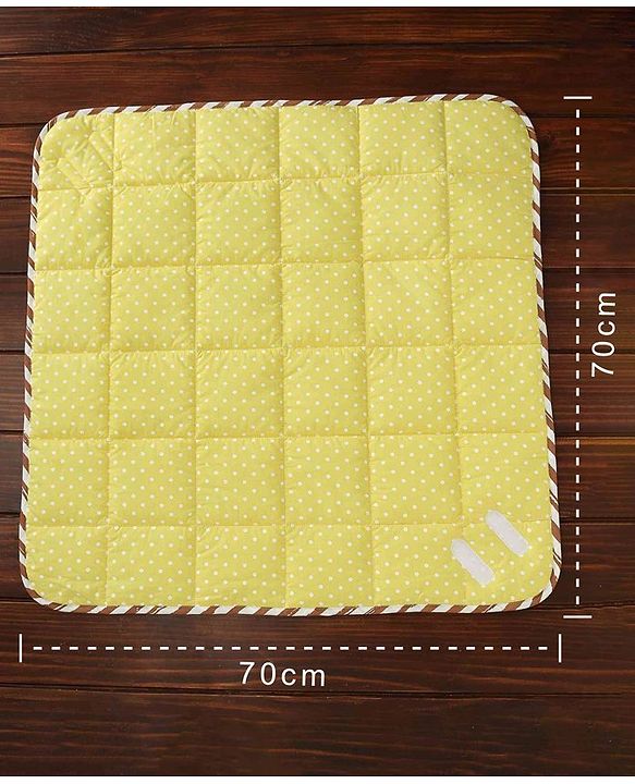 Babyhug Premium Cotton Hooded Wrapper Farm Theme - Yellow