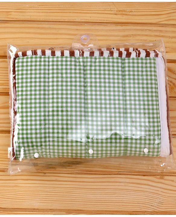 Babyhug Premium Cotton Baby Nest Bag Farm Theme - Yellow & Blue