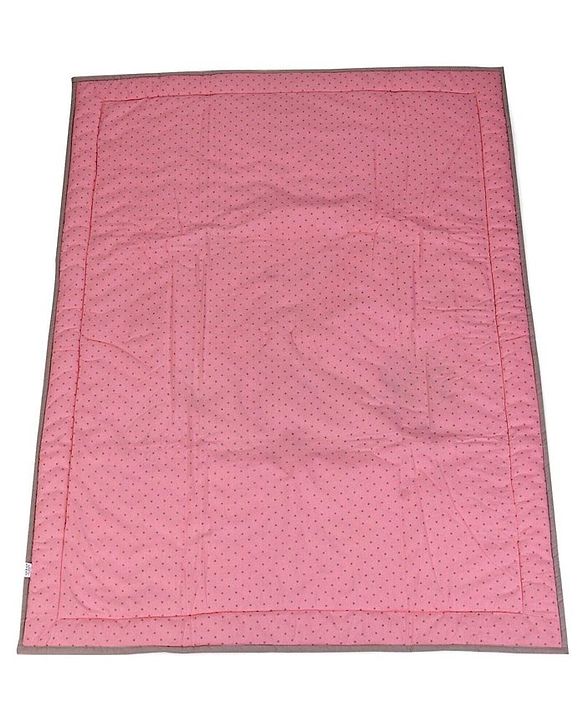 Babyhug Premium Cotton Embroidered Crib Bedding Set Seahorse Theme Large Pack of 6 - Pink