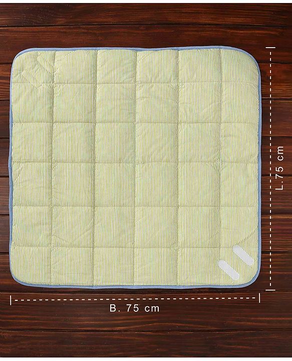 Babyhug Premium Cotton Hooded Wrapper Sports Theme - Cream