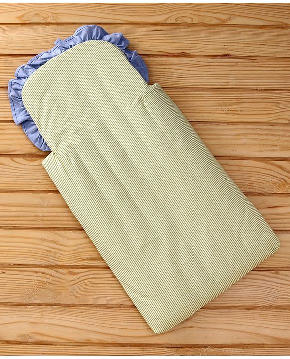 Babyhug Premium Cotton Baby Nest Bag Sports Theme - Multicolour